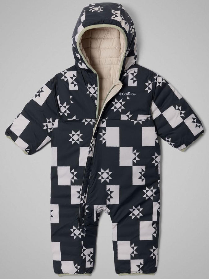 Columbia Powder Lite II Reversible Bunting One Piece Fall 26 | BLACK/DARK STONE/SAFARI (010)
