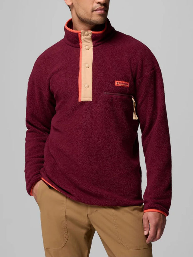 Columbia Helvetia II 1/2 Snap Fleece Sweater Fall 2025 | RICH WINE (624)