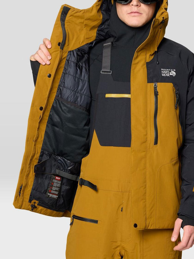 Mountain Hardwear First Tracks Insulated Jacket Winter 2026 | OLIVE GOLD/BLACK (255)