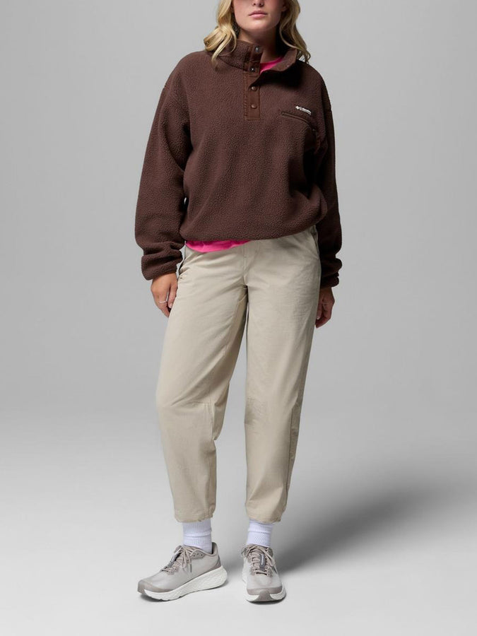 Columbia Helvetia II Cropped 1/2 Snap Fleece Jacket Fall 2026 | TOBACCO (258)