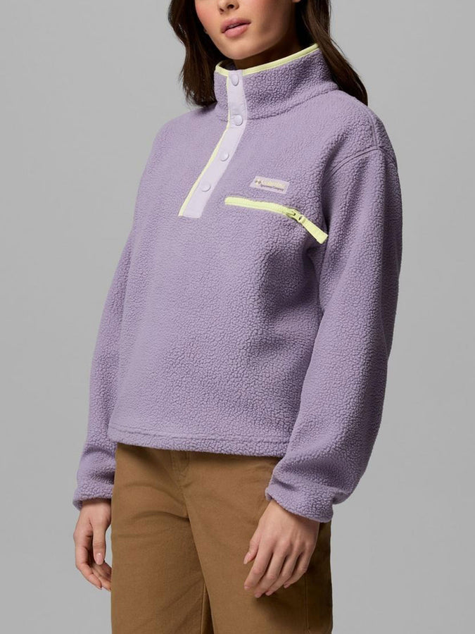 Columbia Helvetia II Cropped 1/2 Snap Fleece Spring 2026 | SHL PURPLE/LAVENDER/CTRN (555)