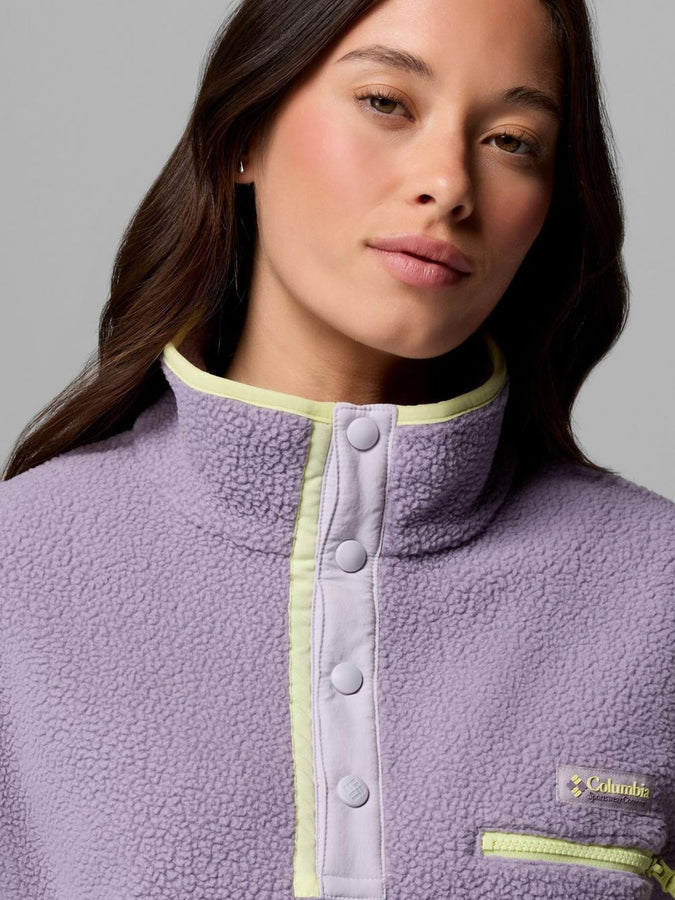 Columbia Helvetia II Cropped 1/2 Snap Fleece Spring 2026 | SHL PURPLE/LAVENDER/CTRN (555)