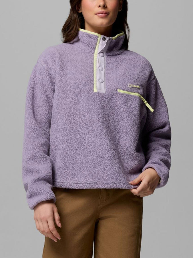Columbia Helvetia II Cropped 1/2 Snap Fleece Spring 2026 | SHL PURPLE/LAVENDER/CTRN (555)