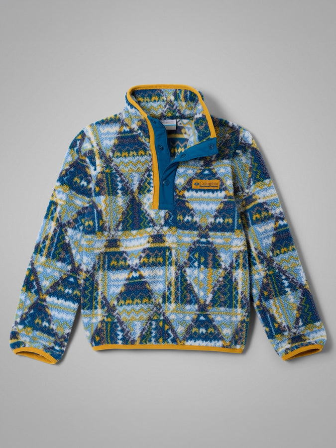 Columbia Helvetia II Printed 1/2 Snap Polar Fleece Fall 2026 | PHNX BLUE GEOMIX/SQUASH (442)