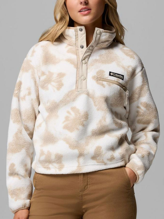 Columbia Helvetia II Printed Cropped 1/2 Polar Spring 2026 | SEA SALT SPRAYFLOWER (126)