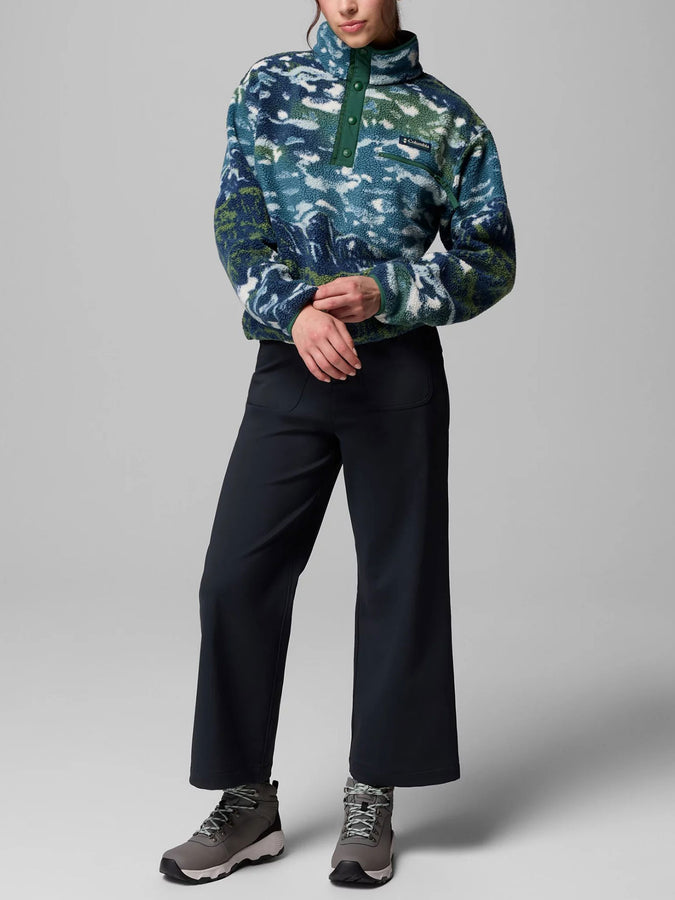 Columbia Helvetia II Cropped 1/2 Snap Polar Vest Fall 2025 | EVERBLUE STRS/RAIN FRST (492)