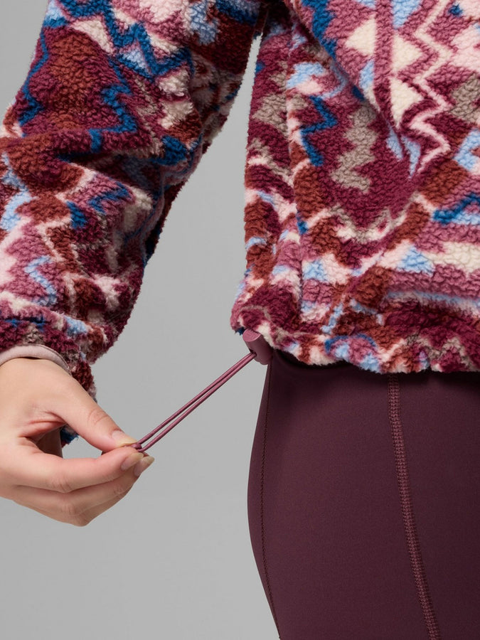 Columbia Helvetia II Printed Cropped Fleece Jacket Fall 2026 | ANTIQUE MAUVE GEOMIX (555)