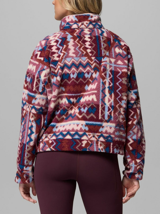 Columbia Helvetia II Printed Cropped Fleece Jacket Fall 2026 | ANTIQUE MAUVE GEOMIX (555)