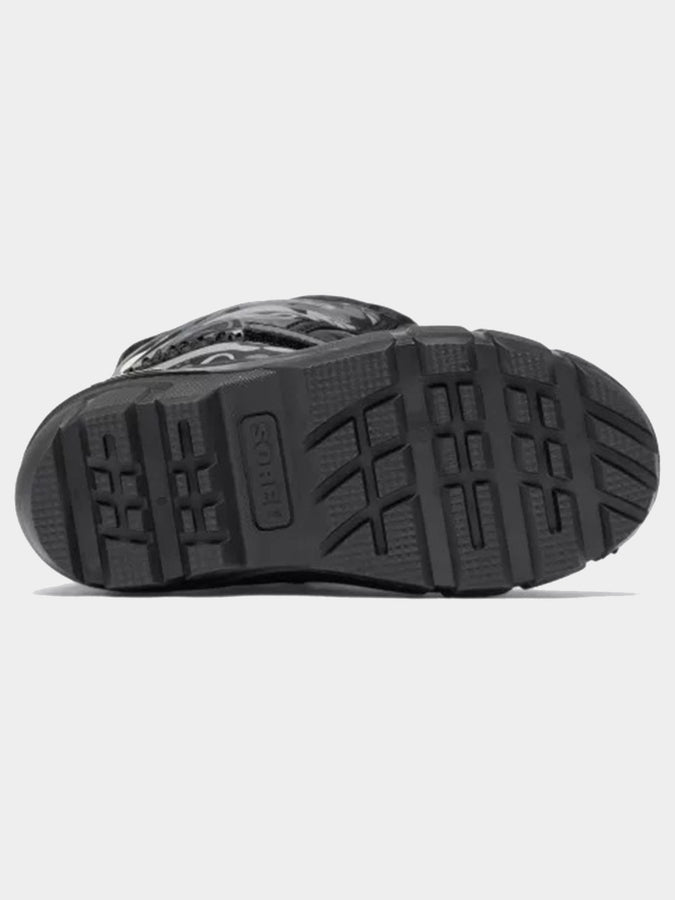 Sorel Flurry Print Black/Quarry Boots Winter 2025 | BLACK/QUARRY (012)