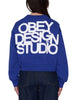 Obey Design Studio Cropped Crewneck Sweatshirt Fall 2026