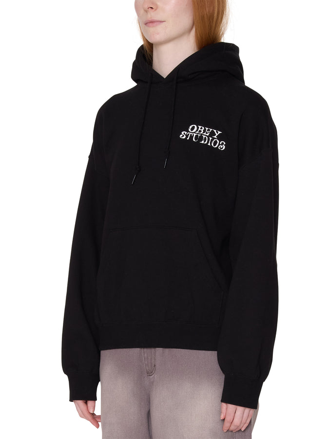 Obey Studios Baggy Relaxed Hoodie Spring 2026 | BLACK (BLK)