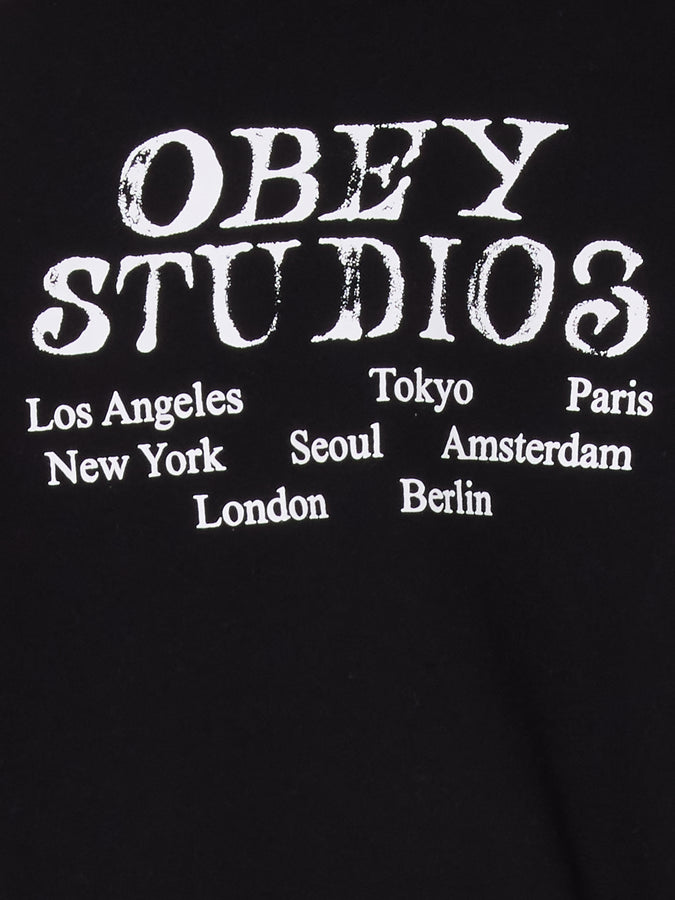 Obey Studios Baggy Relaxed Hoodie Spring 2026 | BLACK (BLK)