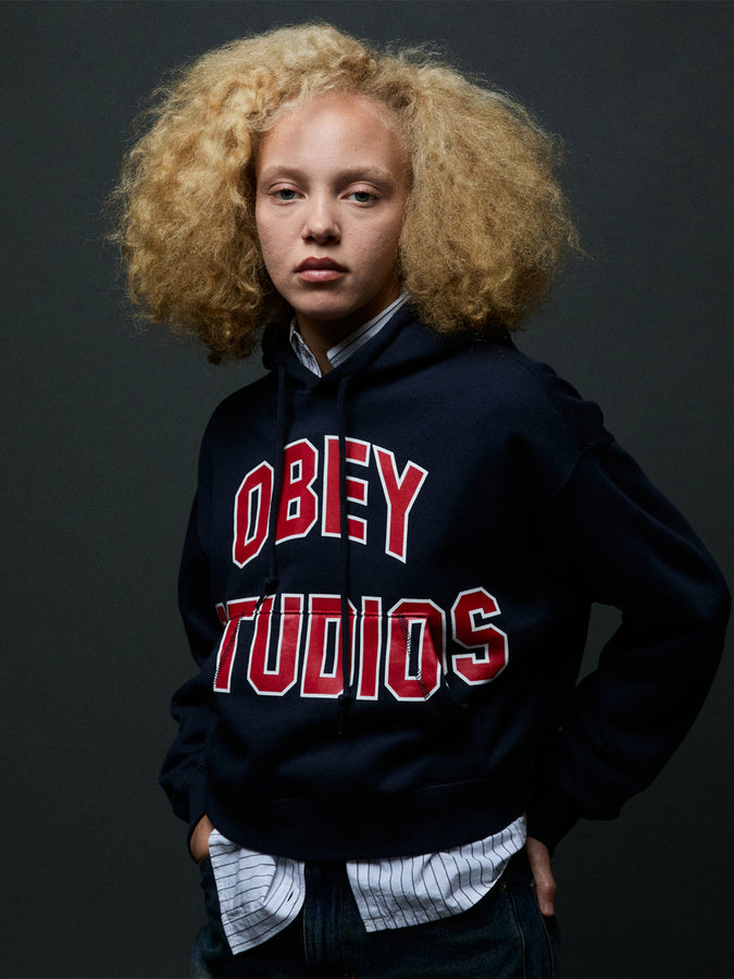 Obey Studios Collegiate Hoodie Fall 2026 | DARK NAVY (DNV)