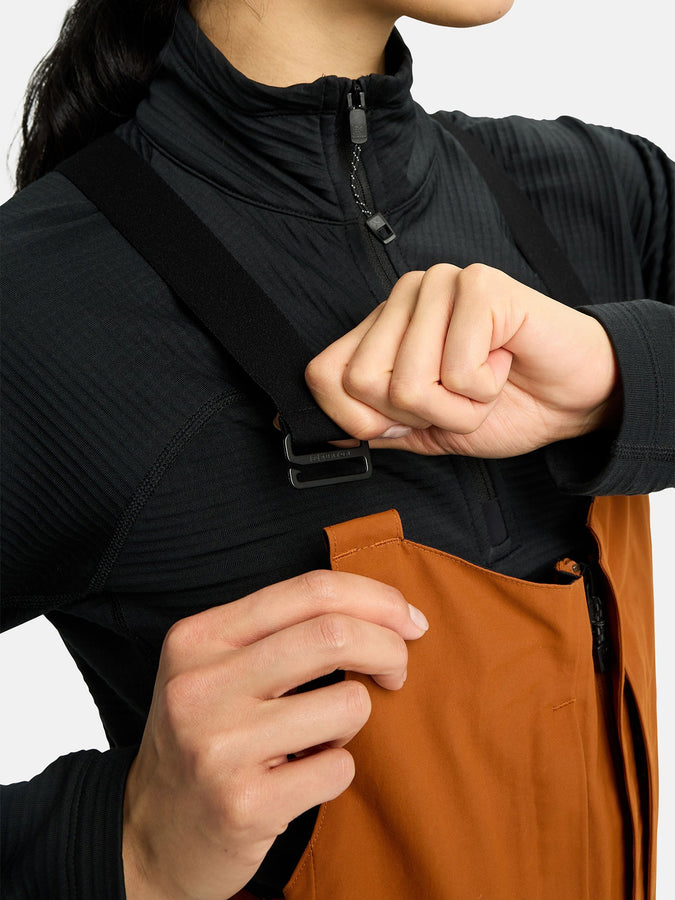 Burton GORE-TEX [ak] Kimmy Bib Winter 2026 | CHESTNUT BROWN (EZA)