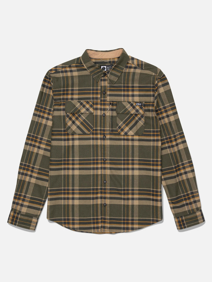 Salty Crew Fathom Tech Flannel Shirt Holiday 2026 | WASHED LEAF
