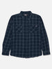 Salty Crew Fine Line Flannel Long Sleeve Buttondown Shirt Holiday 2026