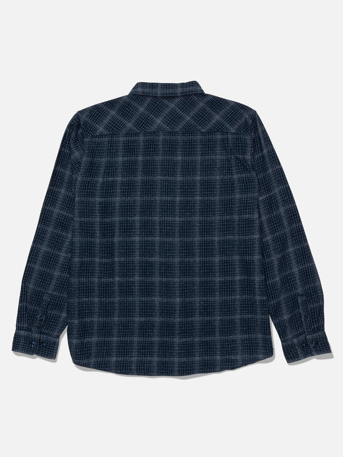 Salty Crew Fine Line Flannel Long Sleeve Buttondown Shirt Holiday 2026 | NAVY