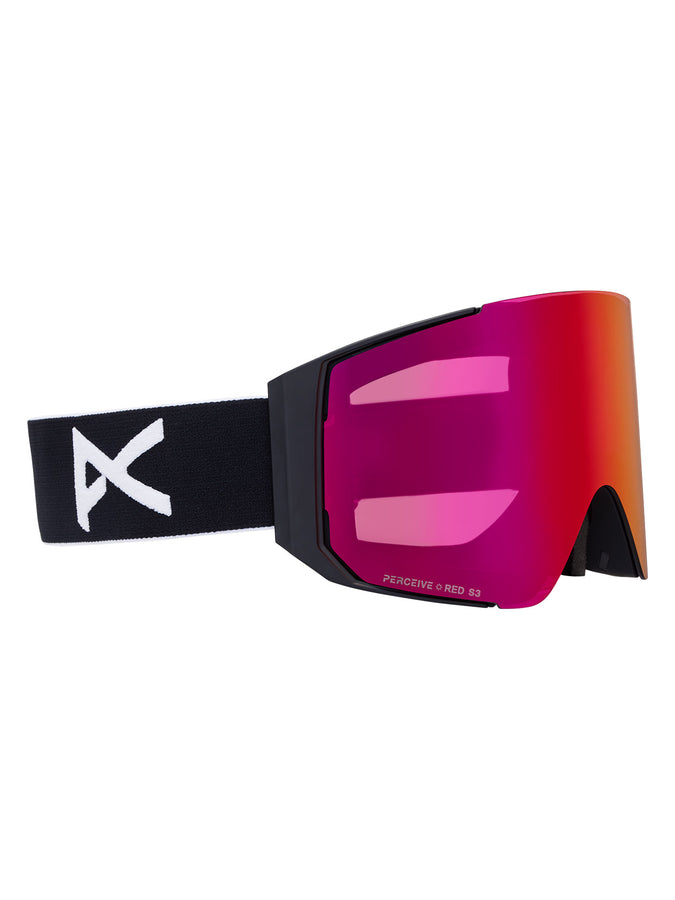 Anon Sync Black/Prc Sunny Red + Cloudy + MFI Face Mask Goggle | BLACK/PRCV SUNNY RED (Z58)