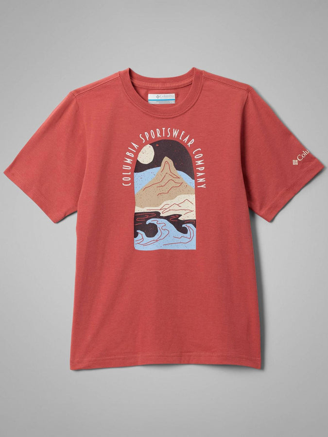 Columbia Valley Creek II Cozy Coastline T-Shirt Spring 2026 | WASHED RED (643)