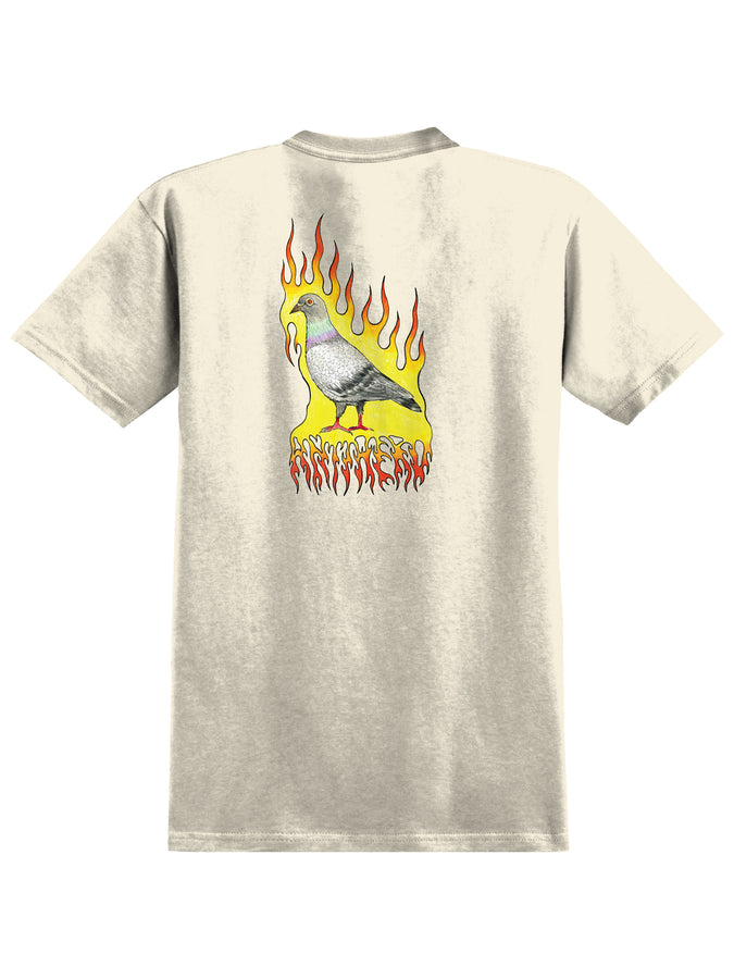 Anti Hero Flame Pigeon T-Shirt Spring 2024 | NATURAL