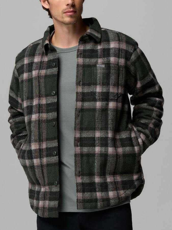 Columbia Hunter Arch Shacket L/S Buttondown Shirt Fall 2026 | GREENSCAPE TRACK PLAID (366)