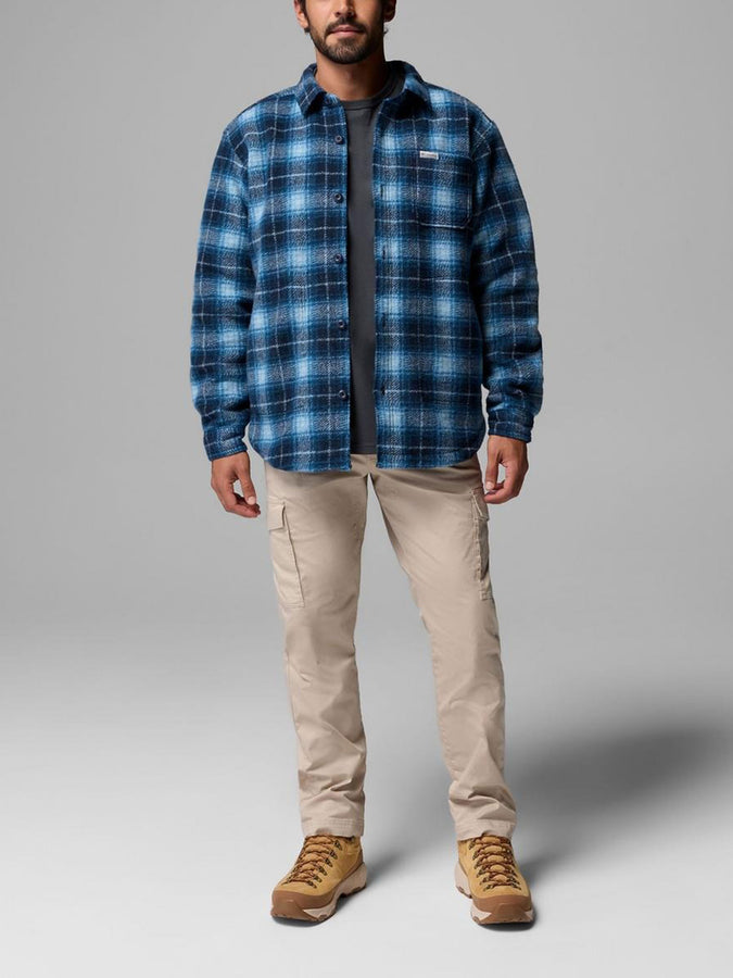 Columbia Hunter Arch Shacket L/S Buttondown Shirt Fall 2026 | COLLEGIATE NVY TRACK PLD (465)