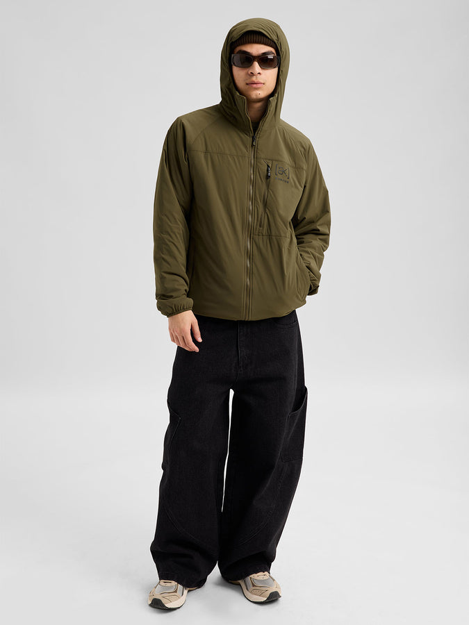 Burton [ak]® Helium Hooded Stretch 2027 – Insulator Jacket | DRIED MOSS (E7N)