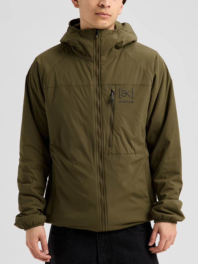 Burton [ak]® Helium Hooded Stretch 2027 – Insulator Jacket | DRIED MOSS (E7N)