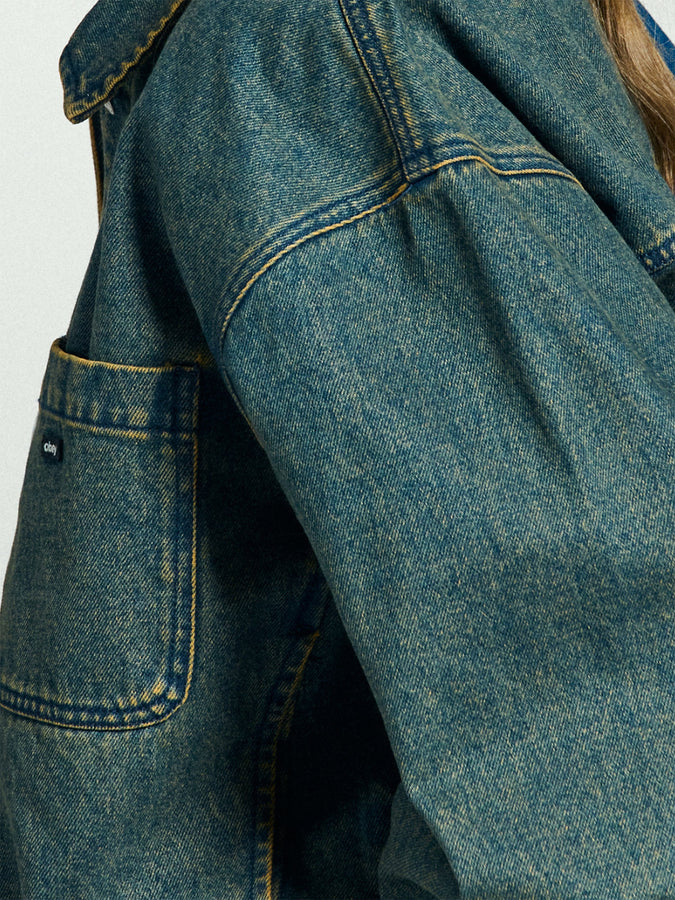 Obey Ines Denim Jacket Fall 2025 | YELLOW TINT WASH (YTW)