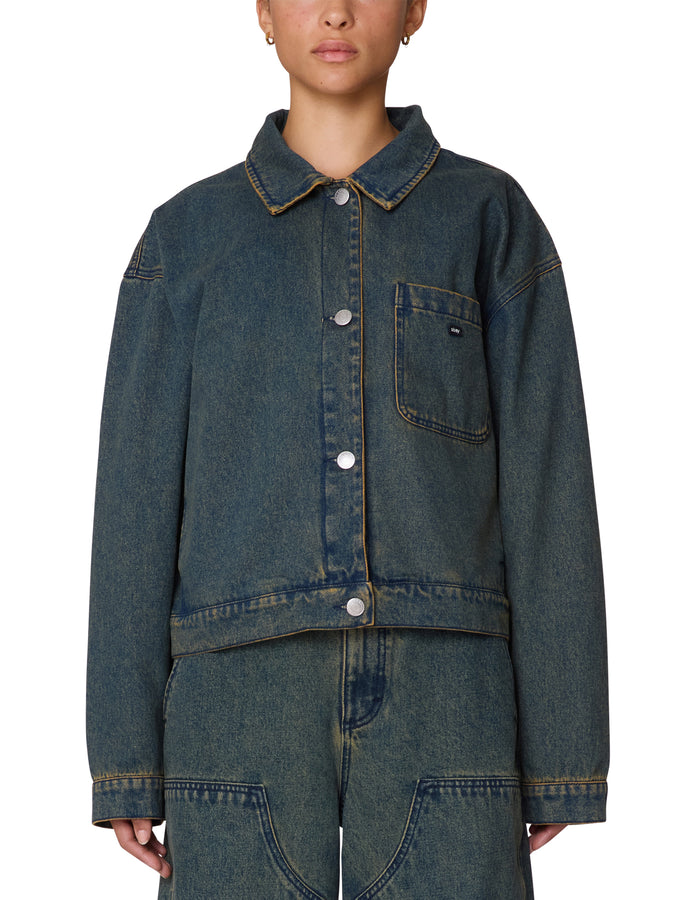 Obey Ines Denim Jacket Fall 2025 | YELLOW TINT WASH (YTW)