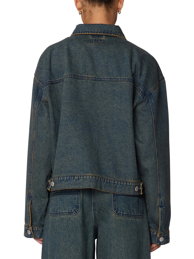 Obey Ines Denim Jacket Fall 2025 | YELLOW TINT WASH (YTW)