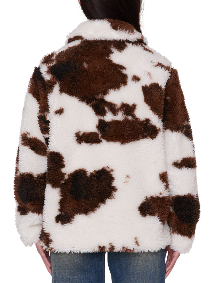 Obey Nolie Sherpa Short Jacket Fall 2026 | COW PRINT (COW)