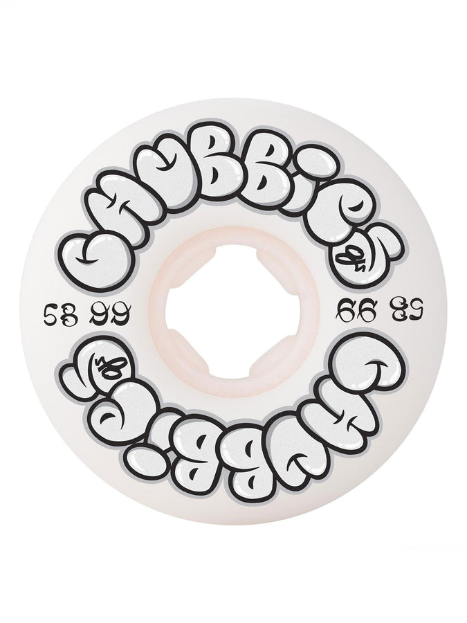 OJ's Throw Ups Chubbies White 58mm/99A Skateboard Wheels | WHITE