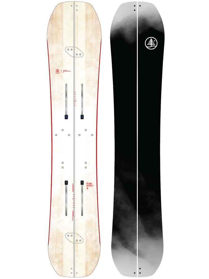 Burton Family Tree Hometown Hero 2027 All Mountain Splitboard | BLACK/WHITE (A61)