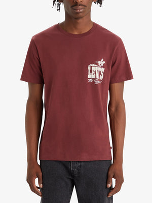 Levis Graphic Western Logo Red Mahogany T-Shirt Spring 2024