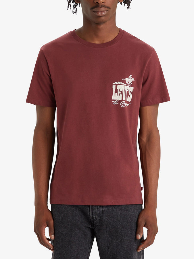 Levis Graphic Western Logo Red Mahogany T-Shirt Spring 2024 | RED MAHOGANY (1485)