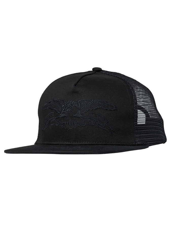 Anti Hero Basic Eagle Trucker Hat | BLACK/BLACK