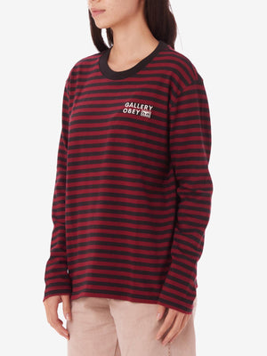 Obey Gallery Stripe Long Sleeve T-Shirt Fall 2024