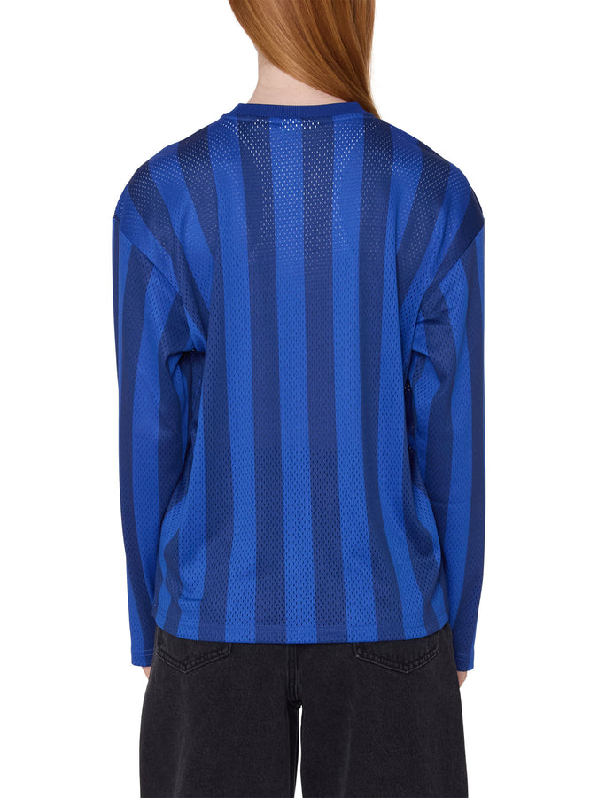 Obey Bounds Mesh Stripe Long Sleeve T-Shirt Spring 2026 | BLUE (BLU)