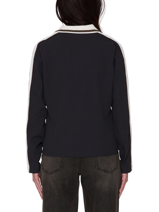 Obey Aren Long Sleeve Polo Fall 2026 | BLACK MULTI (BKM)