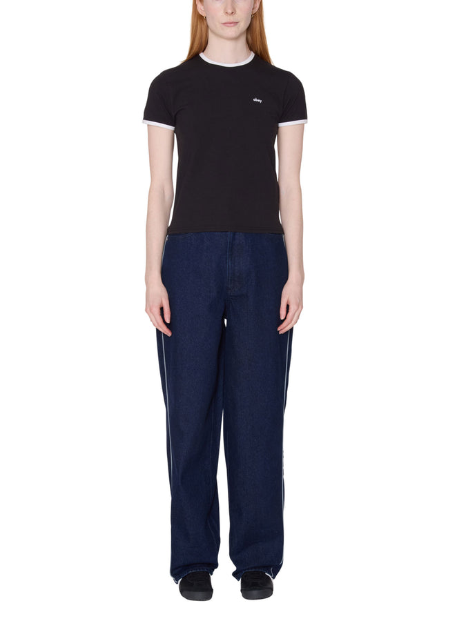 Obey Duval Ringer T-Shirt Spring 2026 | DIGITAL BLACK (DIB)