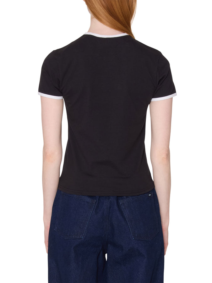 Obey Duval Ringer T-Shirt Spring 2026 | DIGITAL BLACK (DIB)