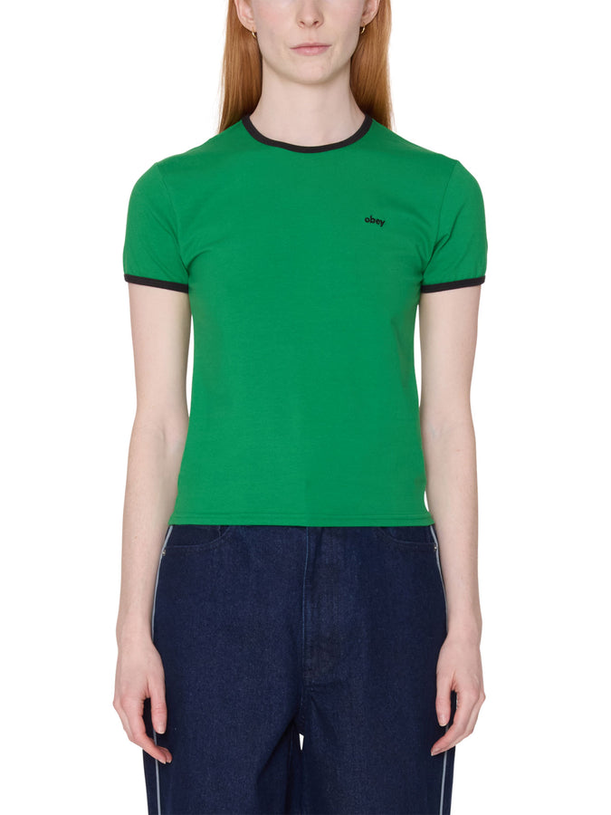 Obey Duval Ringer T-Shirt Spring 2026 | GREEN (GRN)