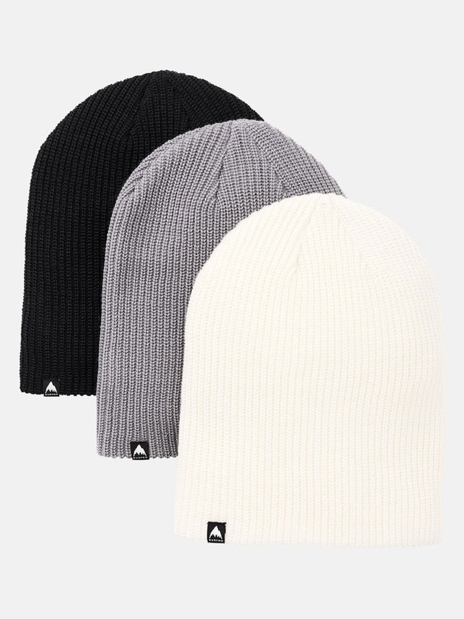 Burton Recycled DND 3 Pack Beanie | TRUE BLK/SHARK/STOUT WHT (05Q)