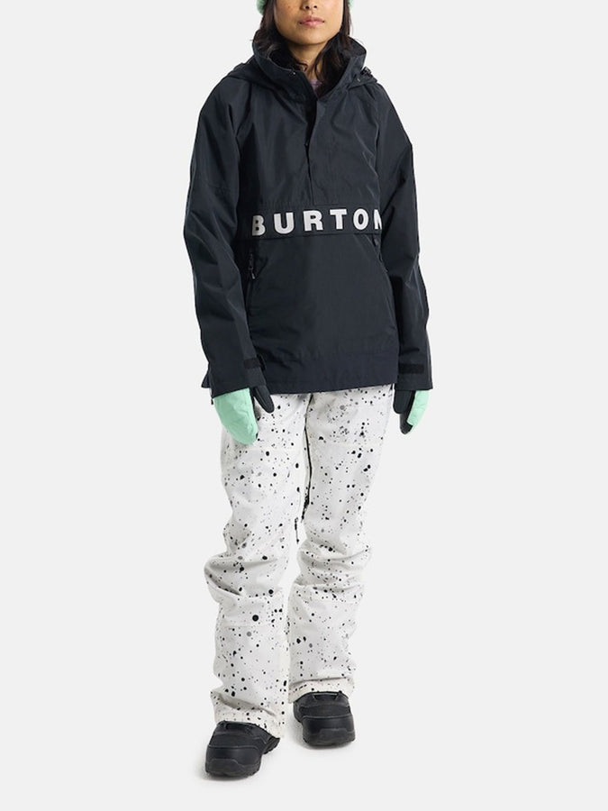 Burton Frostner Anorak Jacket 2025 | TRUE BLK/STOUT WHT (001)