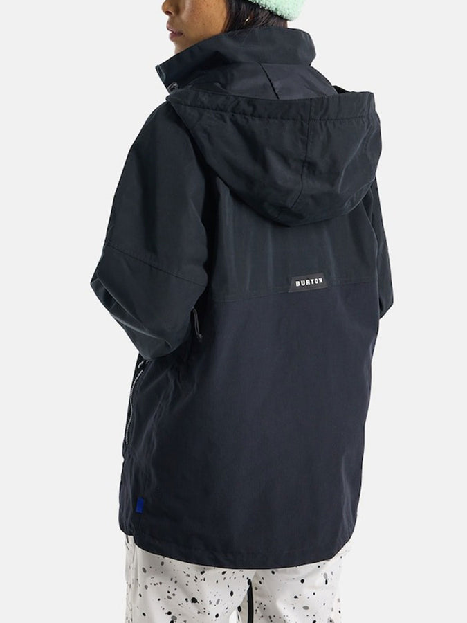 Burton Frostner Anorak Jacket 2025 | TRUE BLK/STOUT WHT (001)