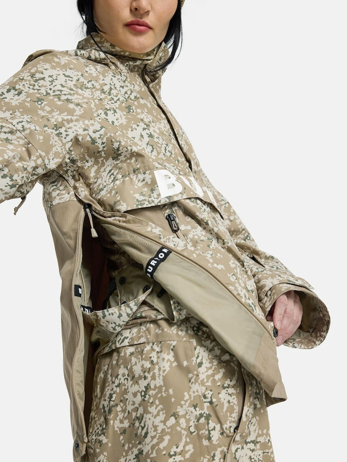Burton Frostner Anorak Jacket 2025 | SNOWFALL CAMO/TPE (962)