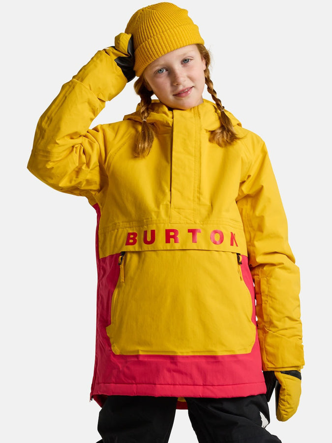 Burton Frostner Anorak Winter Jacket 2025 | GLDNROD/AZALEA PINK (700)