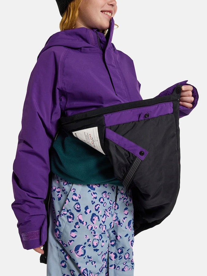 Burton Frostener Anorak Jacket Winter 2026 | IMPERIAL PURPLE/TRUE BLK (AUU)