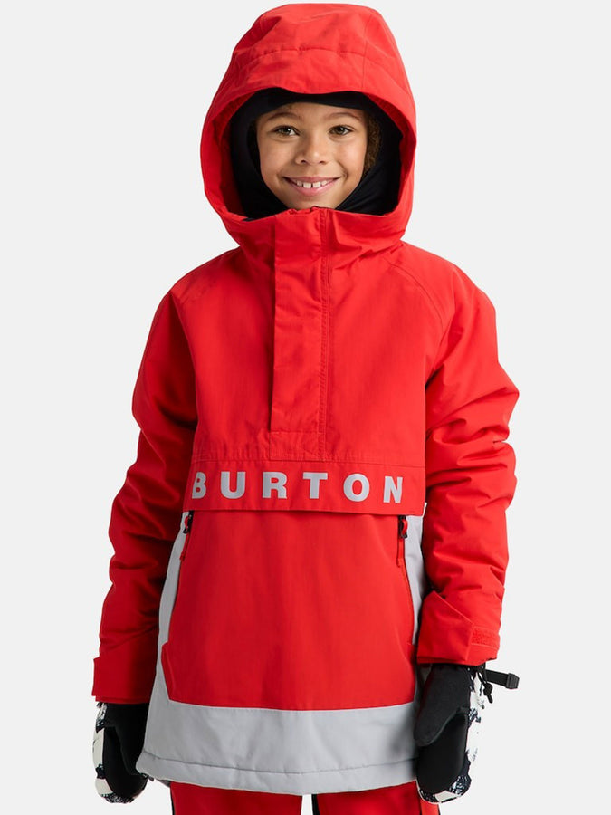Burton Frostener Anorak Jacket Winter 2026 | FLAME SCRLT/SILVERSCONCE (E1L)